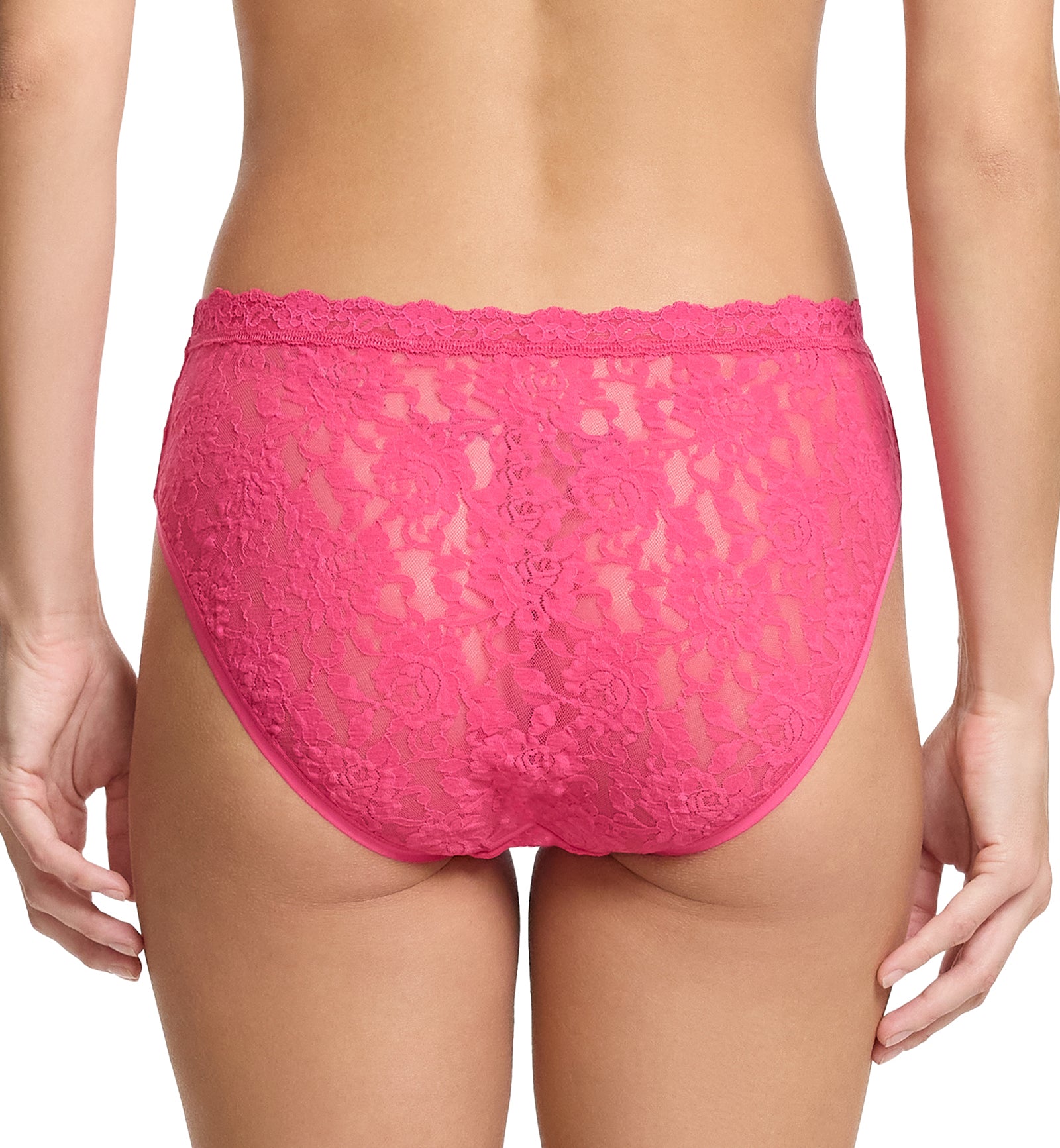 Hanky Panky Signature Lace V-Front High Cut Brief (482274),XS,Un Beet Able - Un Beet Able,XS