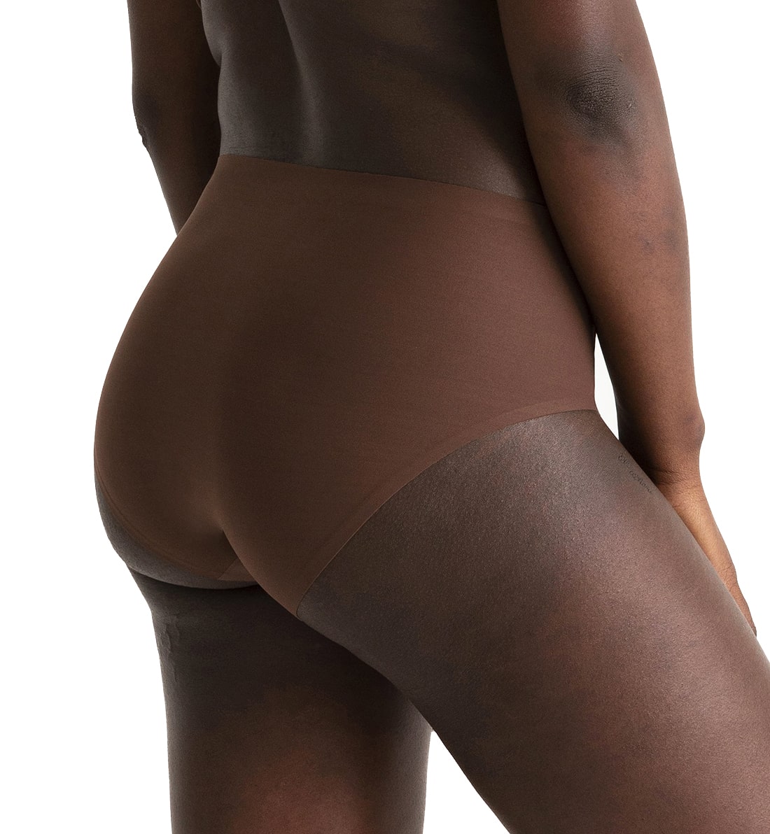 Evelyn & Bobbie High-Waisted Retro Bikini Panty (1704),US 0-14,Umber - Umber,US 0-14