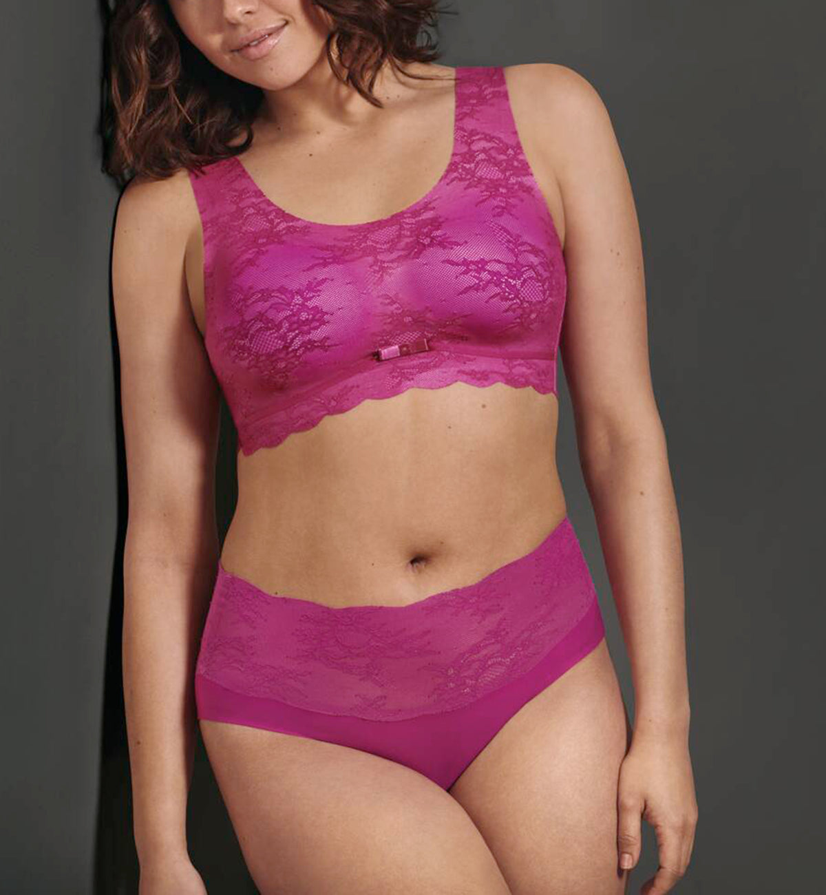 Anita Essentials Lace Lightly Padded Bralette (5400),XS,Candy Pink - Candy Pink,XS