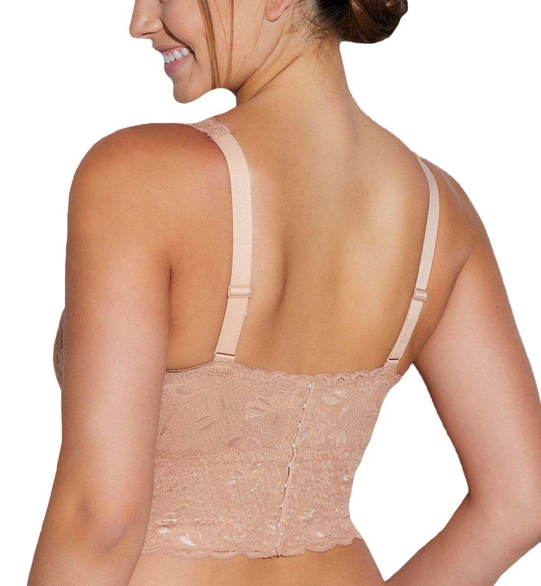 Cosabella Never Say Never CURVY Plungie Longline Bralette (NEVER1385),XS,Cinque - Cinque,XS