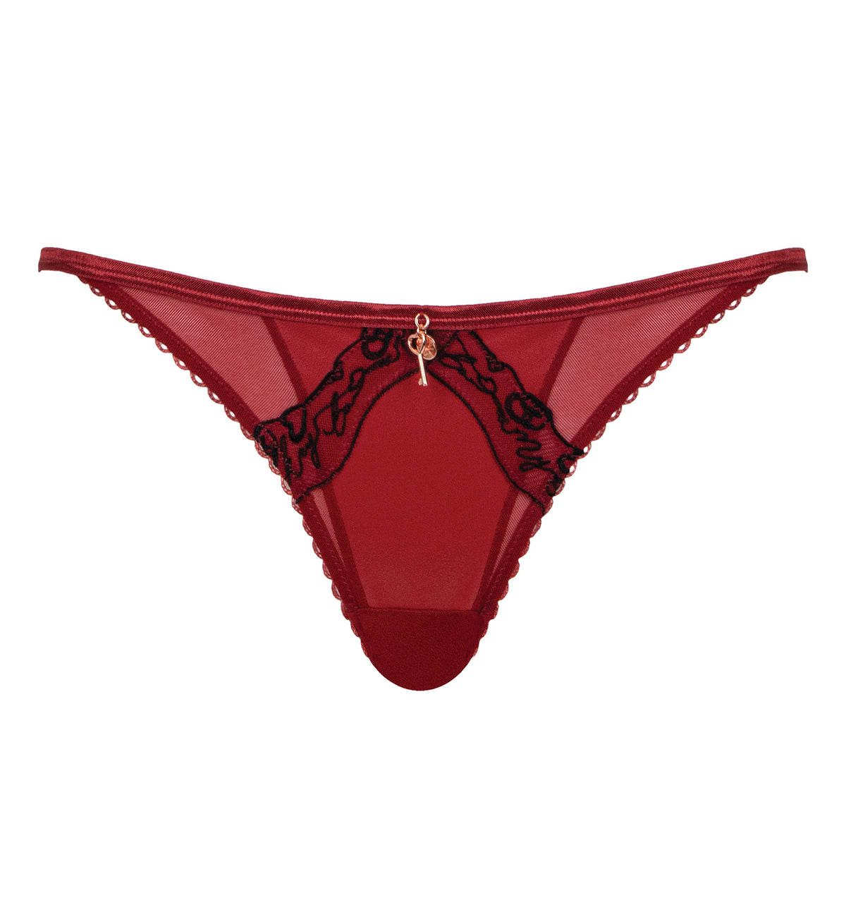 Scantilly by Curvy Kate Key to My Heart Bare Faced Brief (ST034210),Small,Rouge - Rouge,Small
