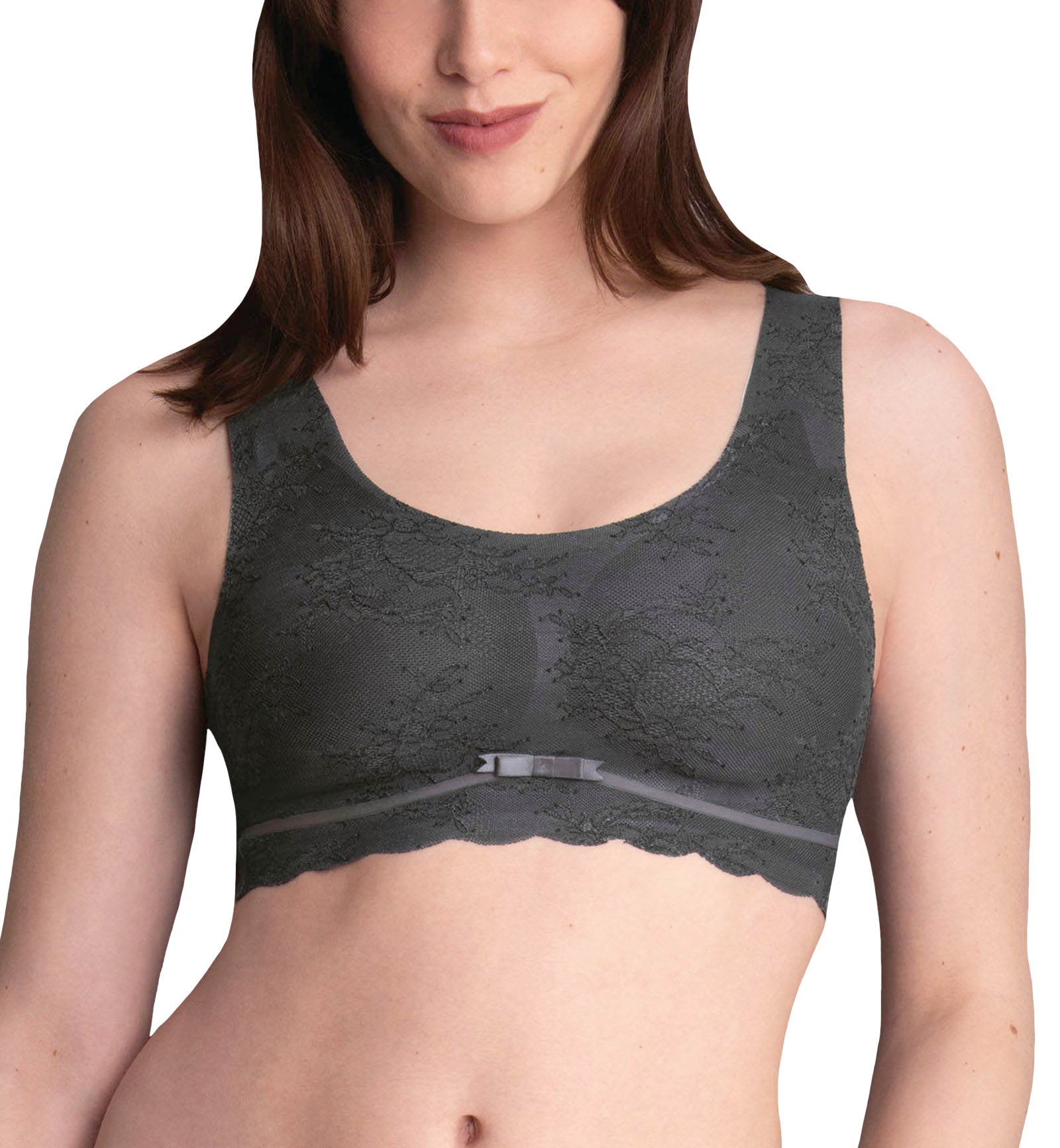 Anita Essentials Lace Lightly Padded Bralette (5400),XS,Anthracite - Anthracite,XS