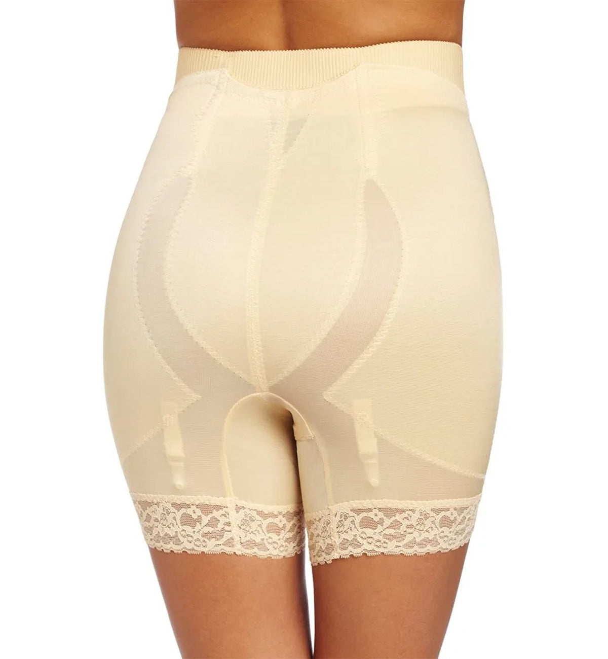 Rago Medium Control High Waist Long Leg Shaper (6206),Small,Beige - Beige,Small