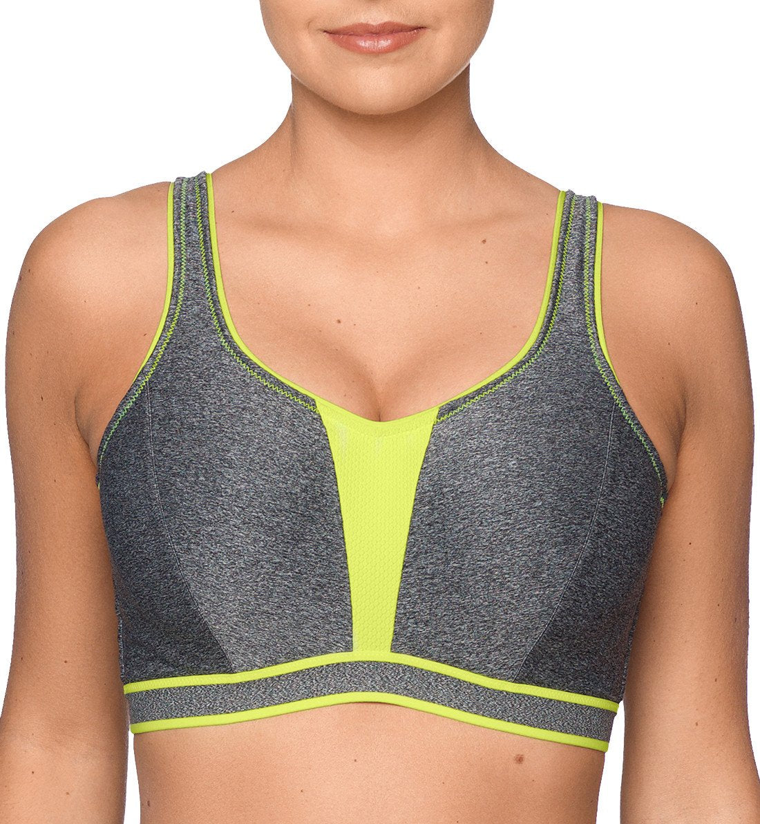 PrimaDonna Sport The Sweater Underwire Padded Sports Bra (6000116),32C,Cosmic Grey - Cosmic Grey,32C
