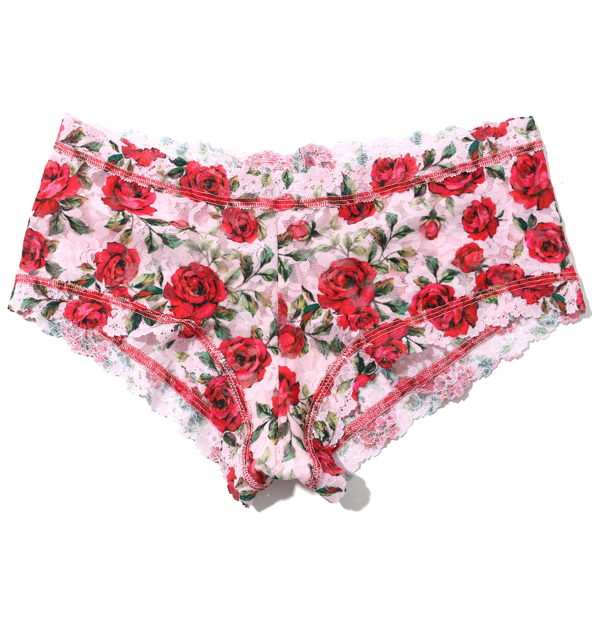 Hanky Panky Signature Lace Printed Boyshort (PR4812P),XS,Je Taime - Je Taime,XS