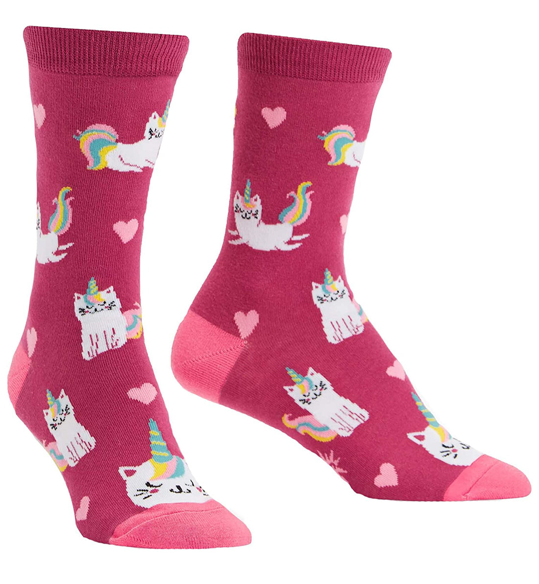 SOCK it to me Women's Crew Socks (w0201),Look At Me Meow - Look At Me Meow,One Size