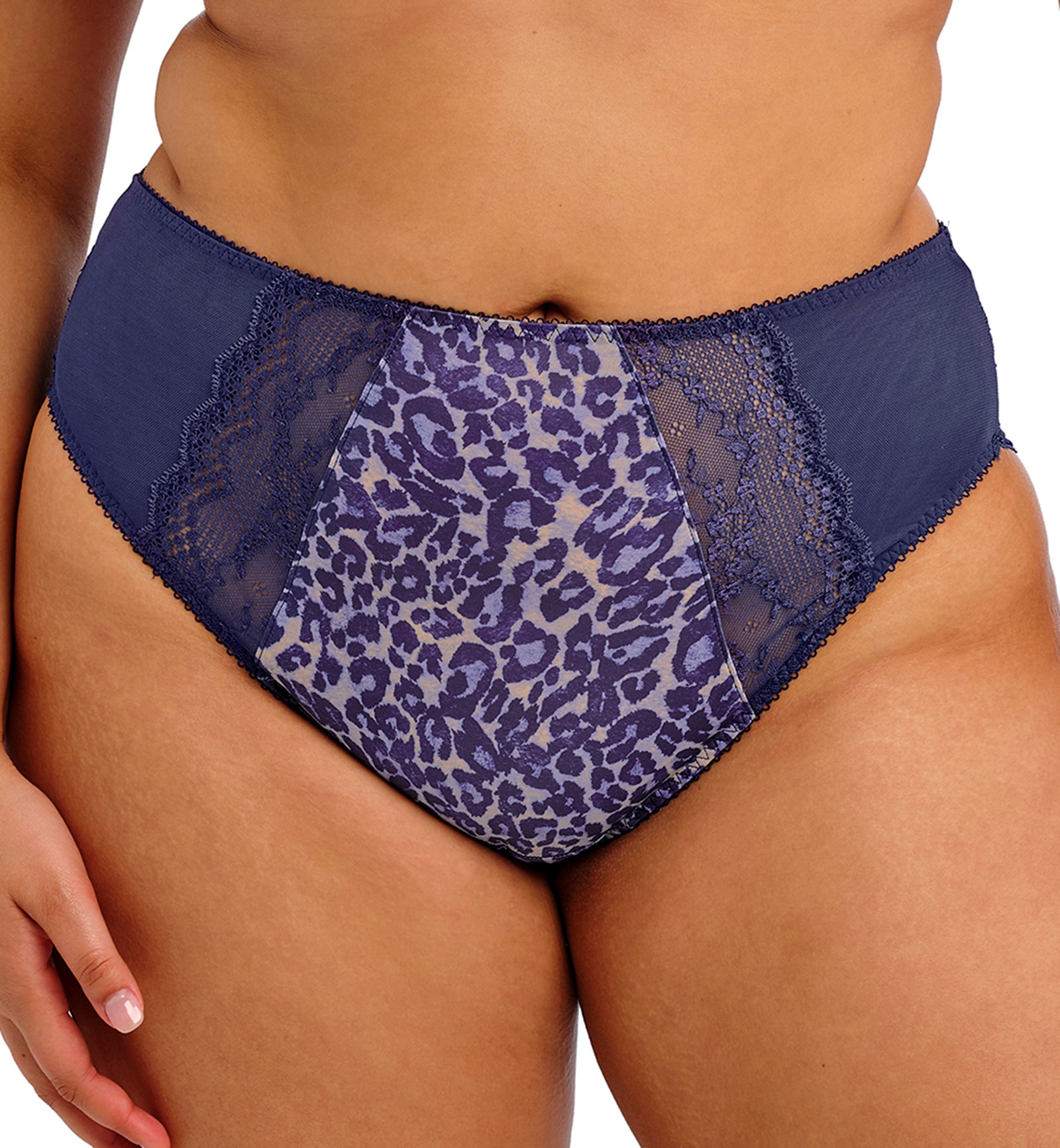 Elomi Lucie Matching High Leg Brief (4498),Medium,Midnight - Midnight,Medium