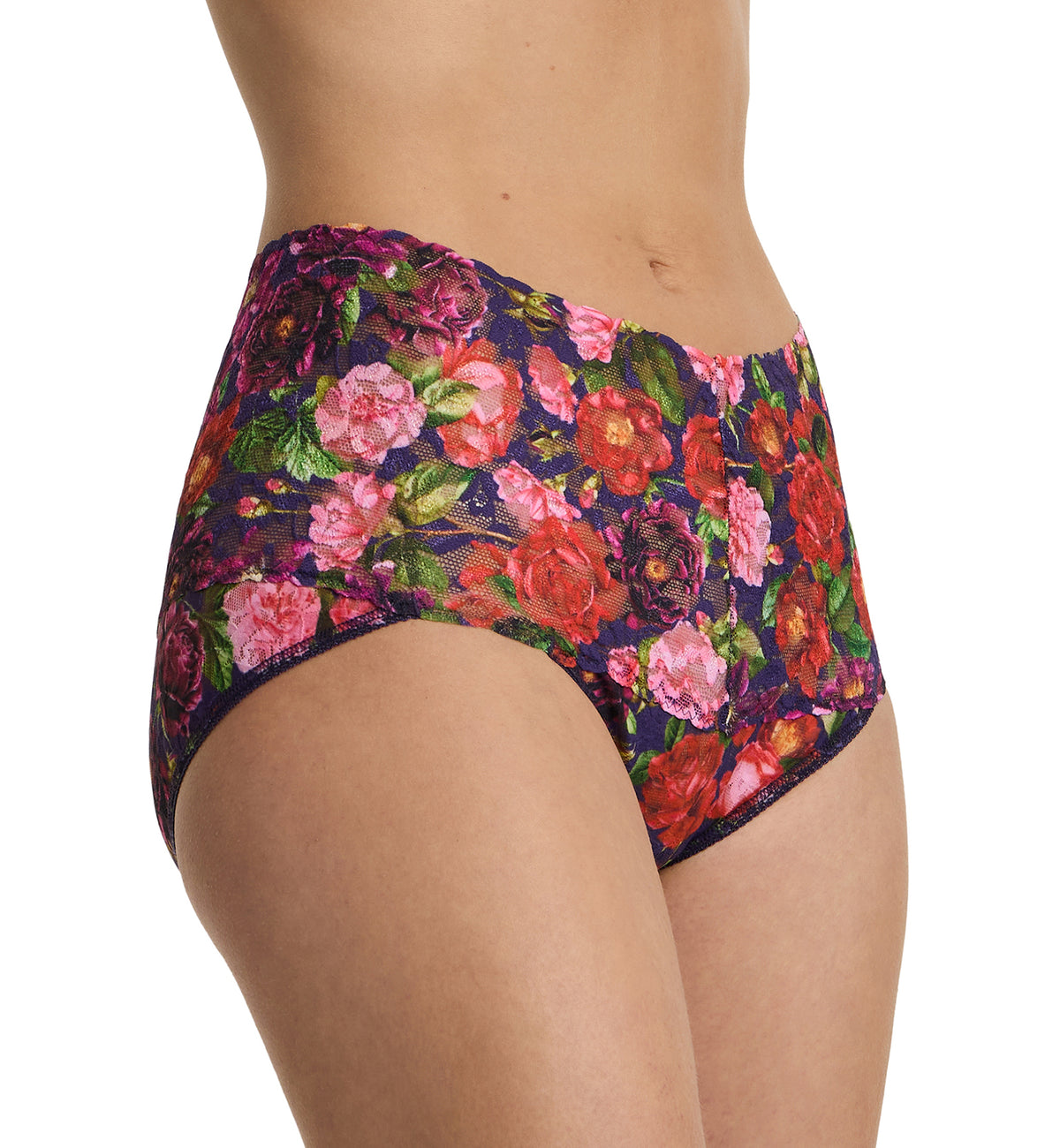 Hanky Panky Retro Lace Printed V-kini (PR9K2124),Small,Winters Tale - Winters Tale,Small