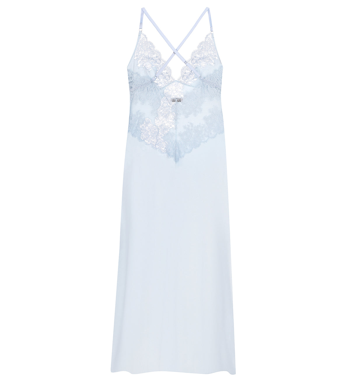 effetto Bamboo Night Bloom Nightgown (03347),XS,Icy Blue - Icy Blue,XS