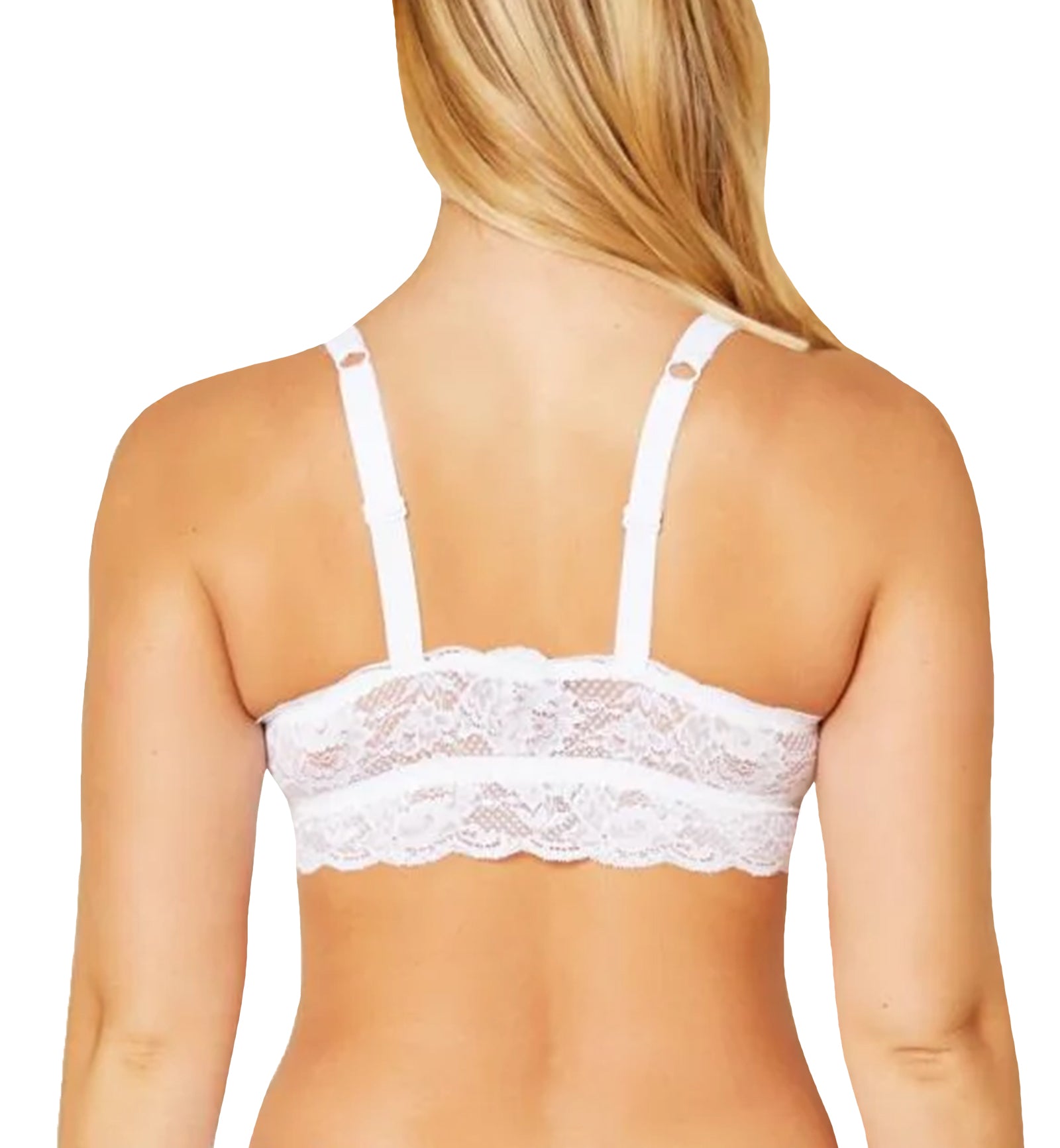 Cosabella Never Say Never CURVY Sweetie Bralette (NEVER1310),Petite,White - White,Petite