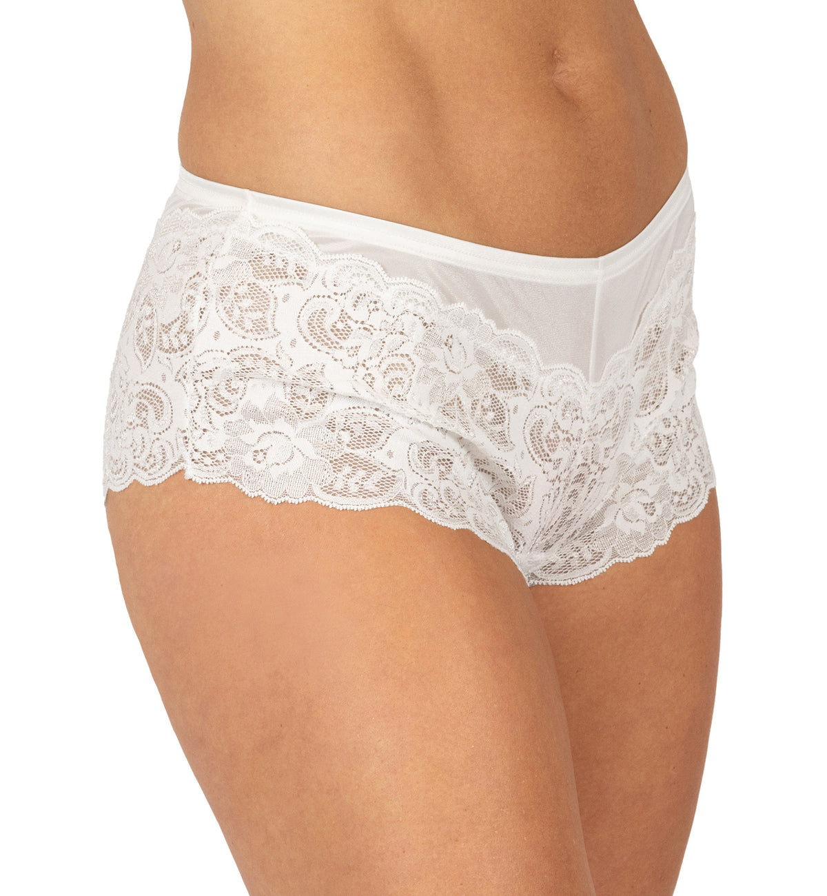 Shadowline Silhouette Lace Cheeky Panty (11737),S,Diamond White - Diamond White,Small