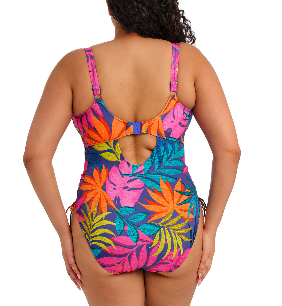 Elomi Porto Rafti Non Wire One Piece Swimsuit (ES803343),34G,Indigo - Indigo,34G