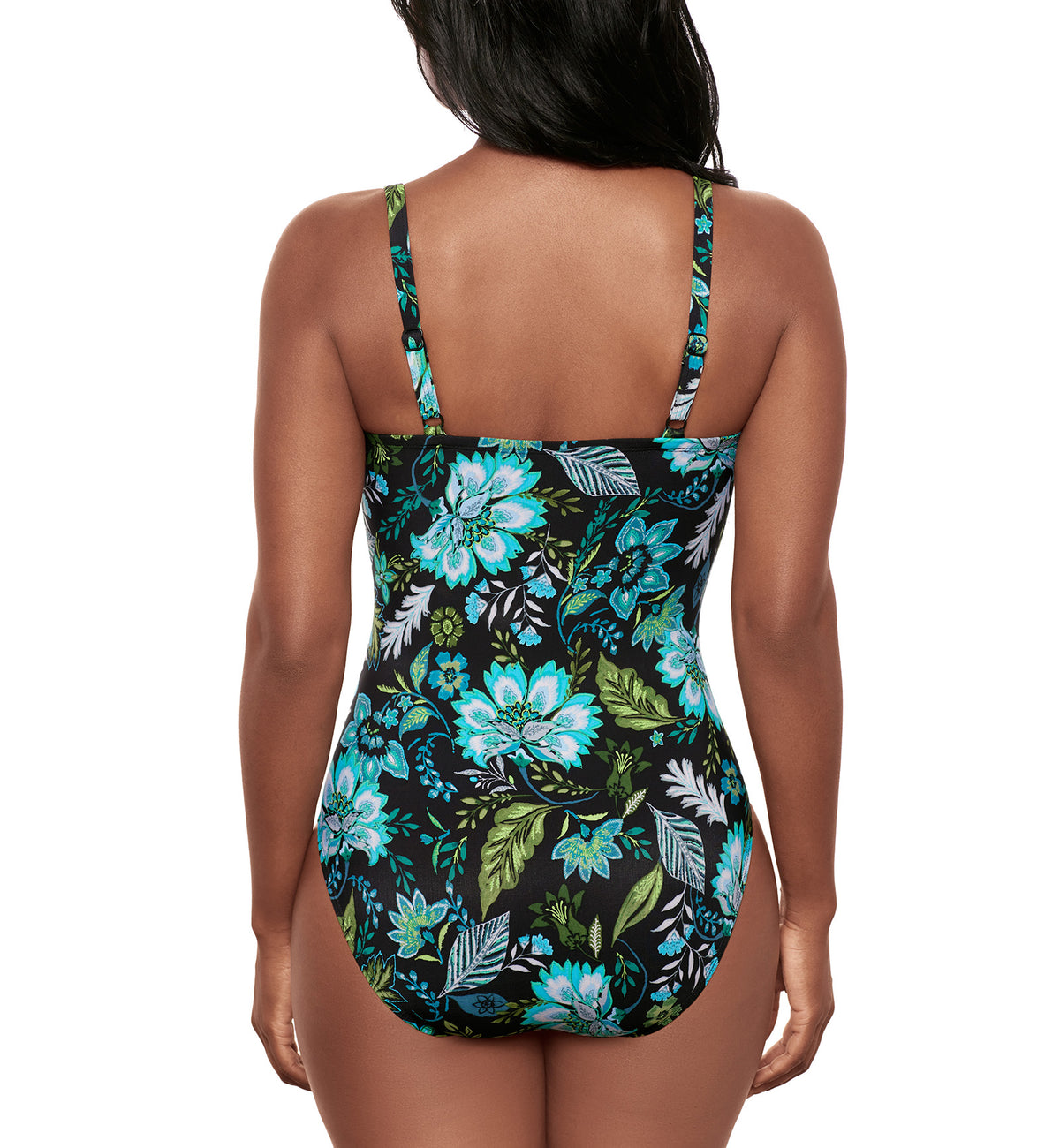 Miraclesuit Florica Kara Underwire One Piece Swimsuit (6566193),10,Black/Multi - Black/Multi,10