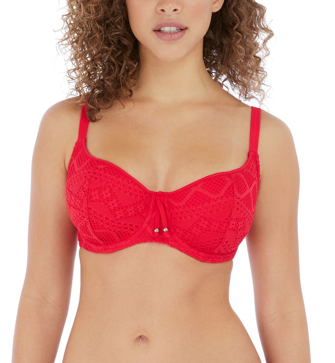 Women's Longline Keyhole Underwire Bikini Top - Shade & Shore™ Red 38DD