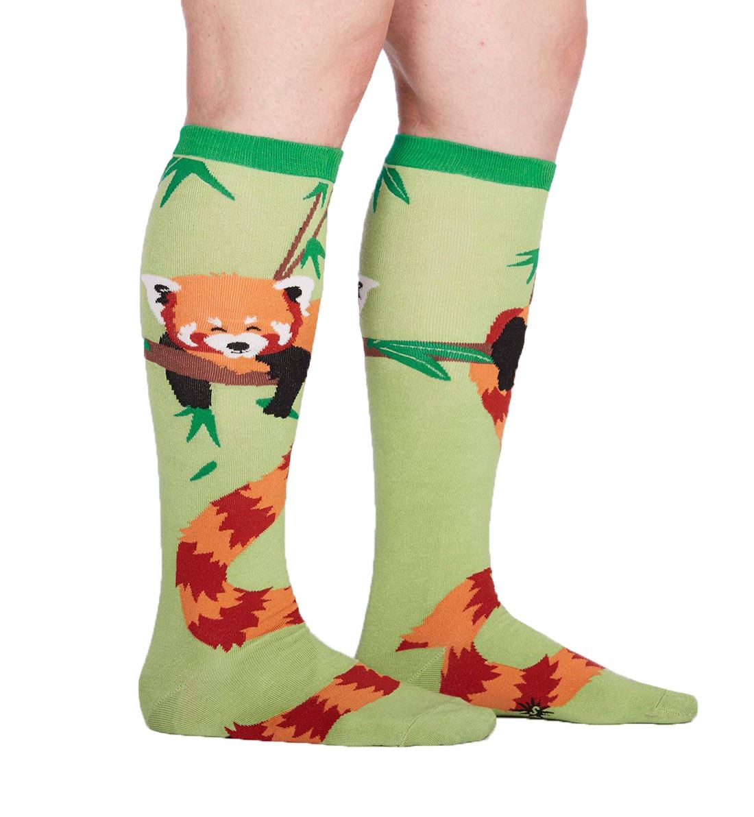 SOCK it to me Unisex Knee High Socks (f0418),Tale Of The Red Panda - Tale Of The Red Panda,One Size