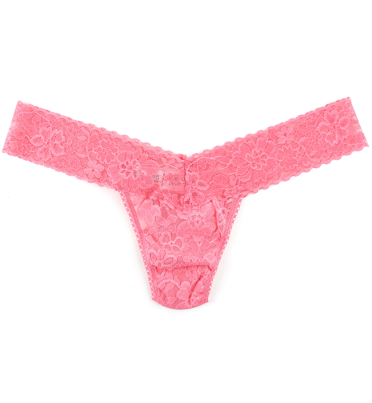 Hanky Panky Daily Lace Low Rise Thong (771001P),Dahlia - Dahlia,One Size