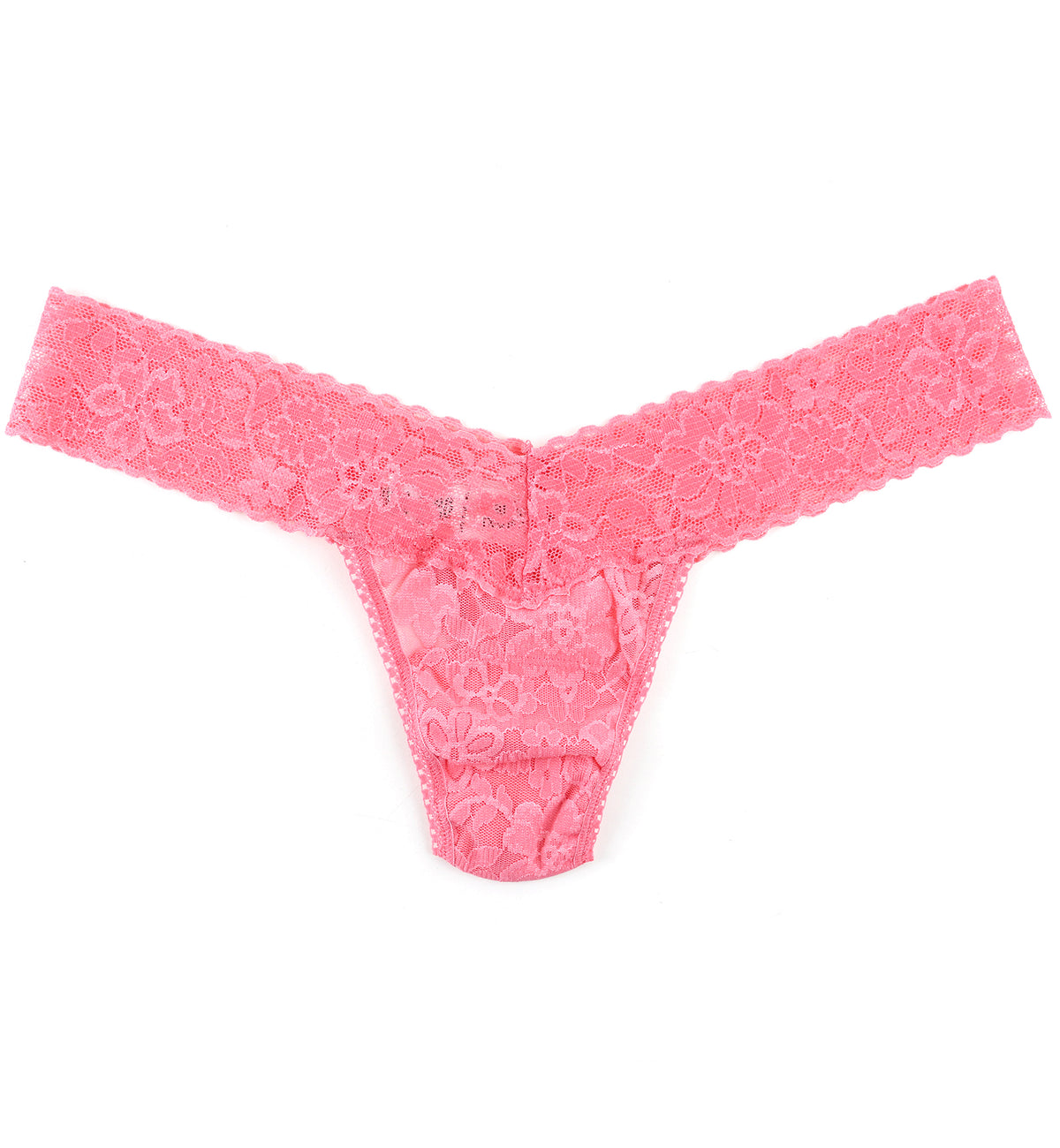 Hanky Panky Daily Lace Low Rise Thong (771001P),Dahlia - Dahlia,One Size