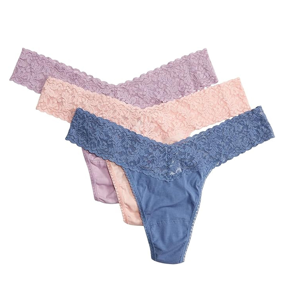 Hanky Panky 3-PACK Original Rise Cotton Thong (89183TPK),Holiday23 FCMB - FCMB,One Size