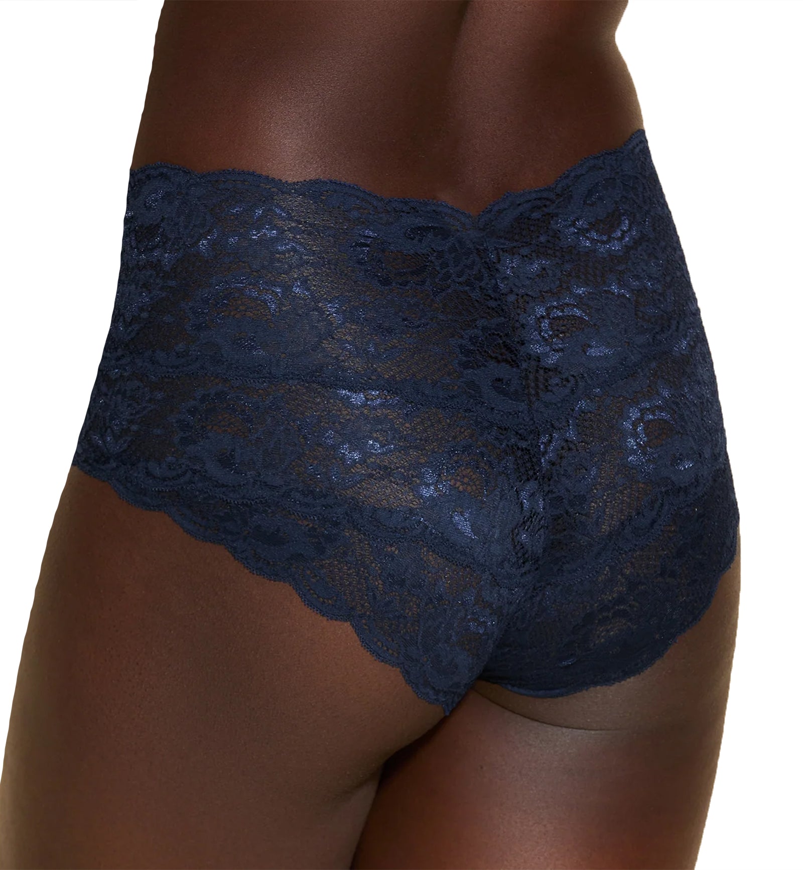 Cosabella Never Say Never High Rise Bikini (NEVER0561),Large,Navy Blue - Navy Blue,Large