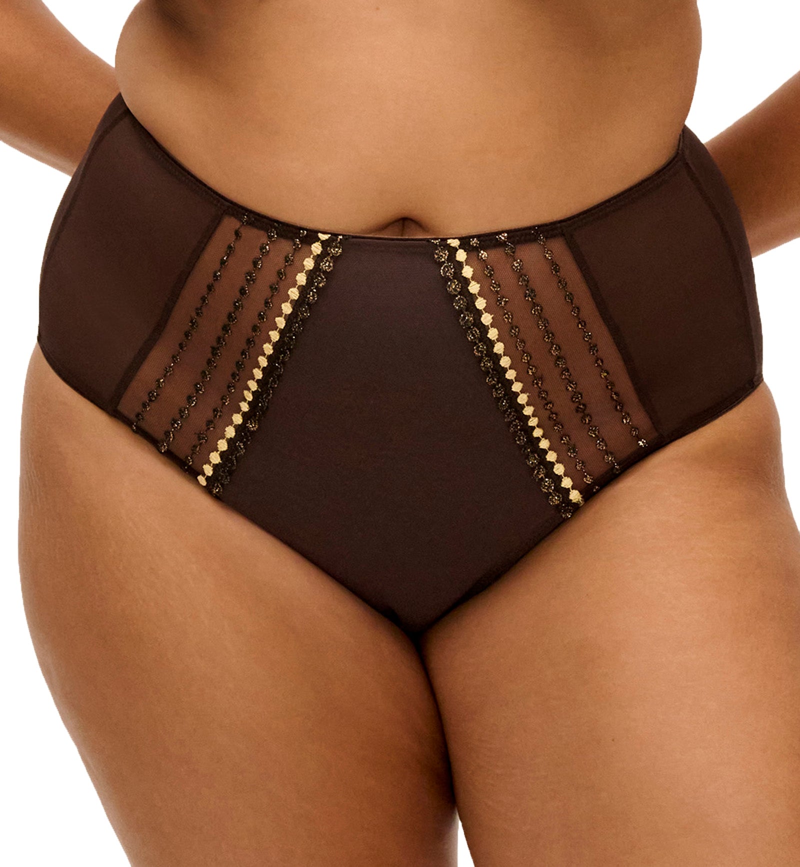 Elomi Matilda Matching Full Panty Brief (8906),Medium,Gold Rush - Gold Rush,Medium