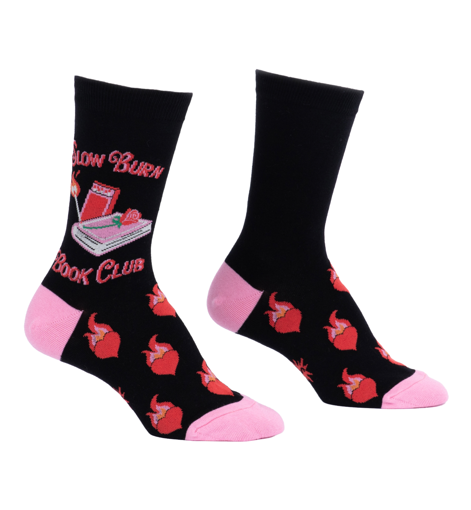 SOCK it to me Women's Crew Socks (W0551),Slow Burn - Slow Burn,One Size