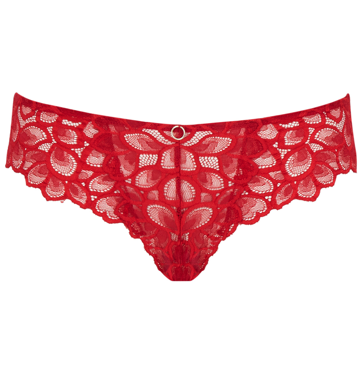 Panache Allure Brazilian Brief (10762),XS,True Red - True Red,XS