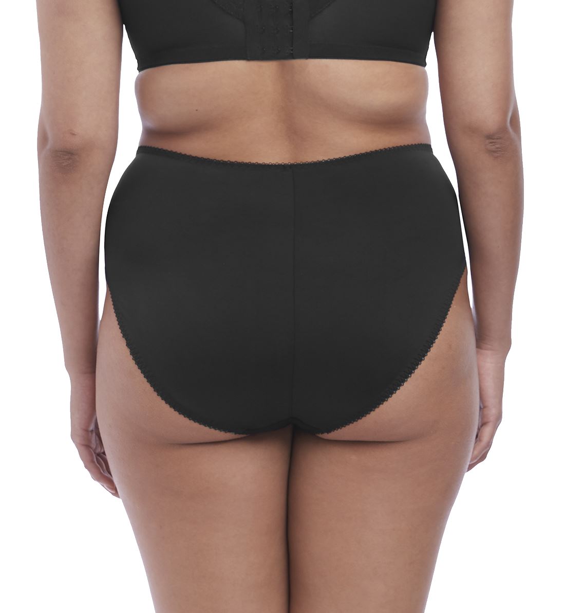Elomi Meredith High Leg Panty Brief (4445),Large,Black - Black,Large