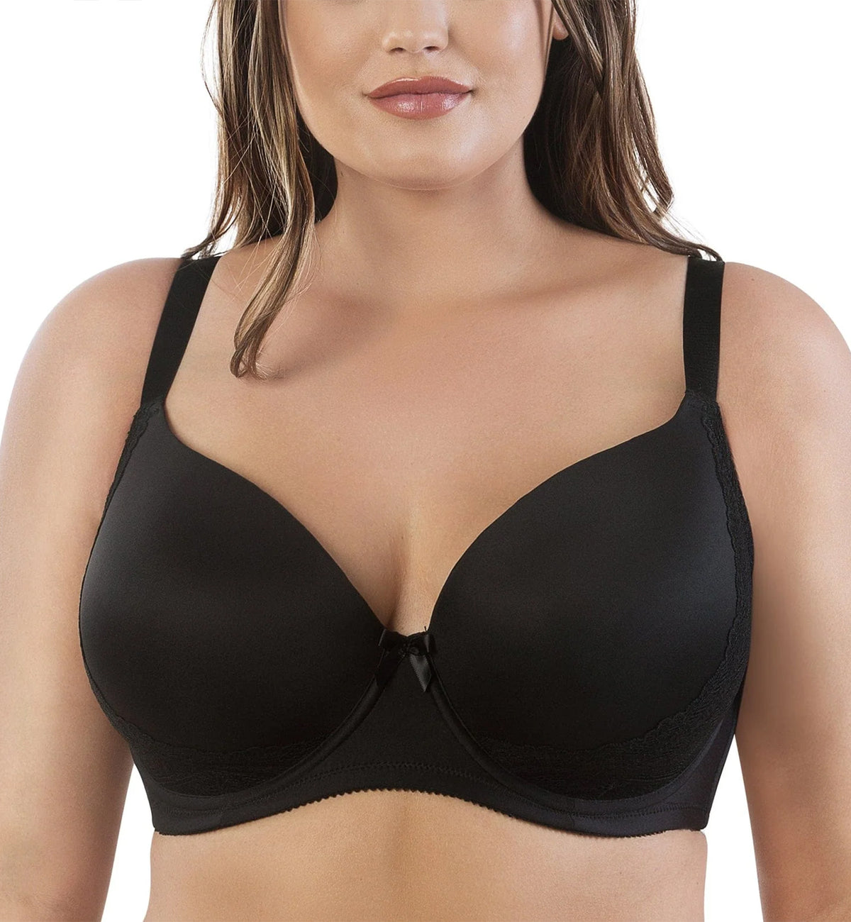 Parfait Casey Molded Plunge Underwire Bra (2801),30D,Black - Black,30D