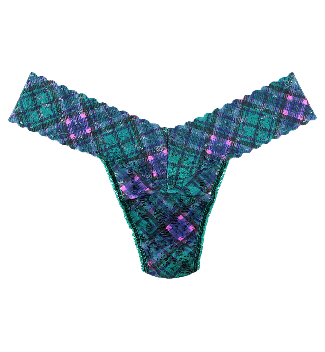 Hanky Panky Decades 90s Plaid Low Rise Thong - 90s Plaid,One Size