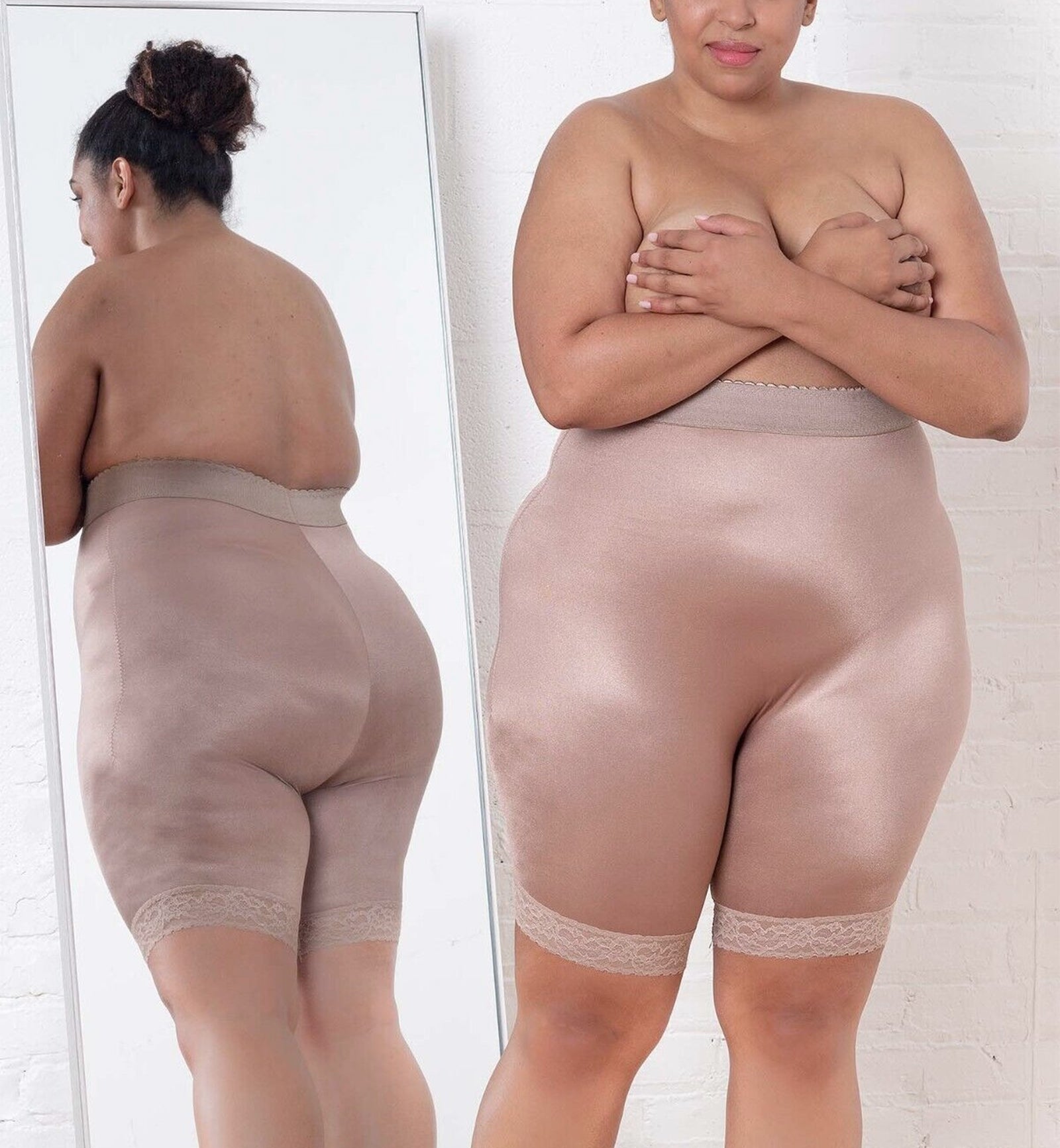 Rago Light Control High Waist Leg Shaper (518),Small,Mocha - Mocha,Small