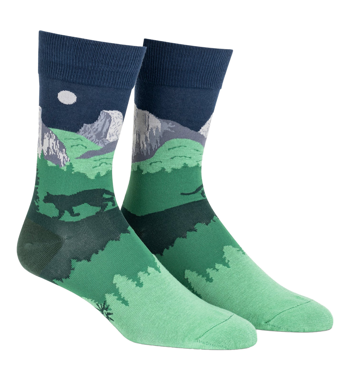 SOCK it to me Men's Crew Socks (MEF0500),Half Dome Yosemite - Half Dome Yosemite,One Size