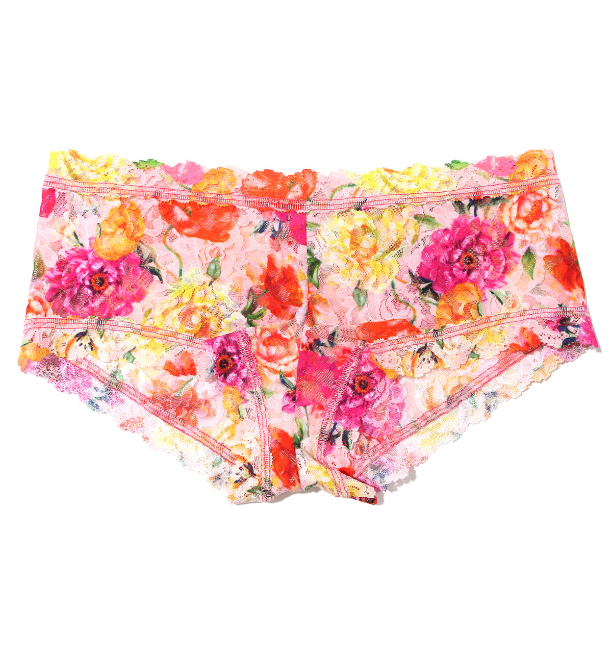 Hanky Panky Signature Lace Printed Boyshort (PR4812P),XS,Bring Me Flowers - Bring Me Flowers,XS