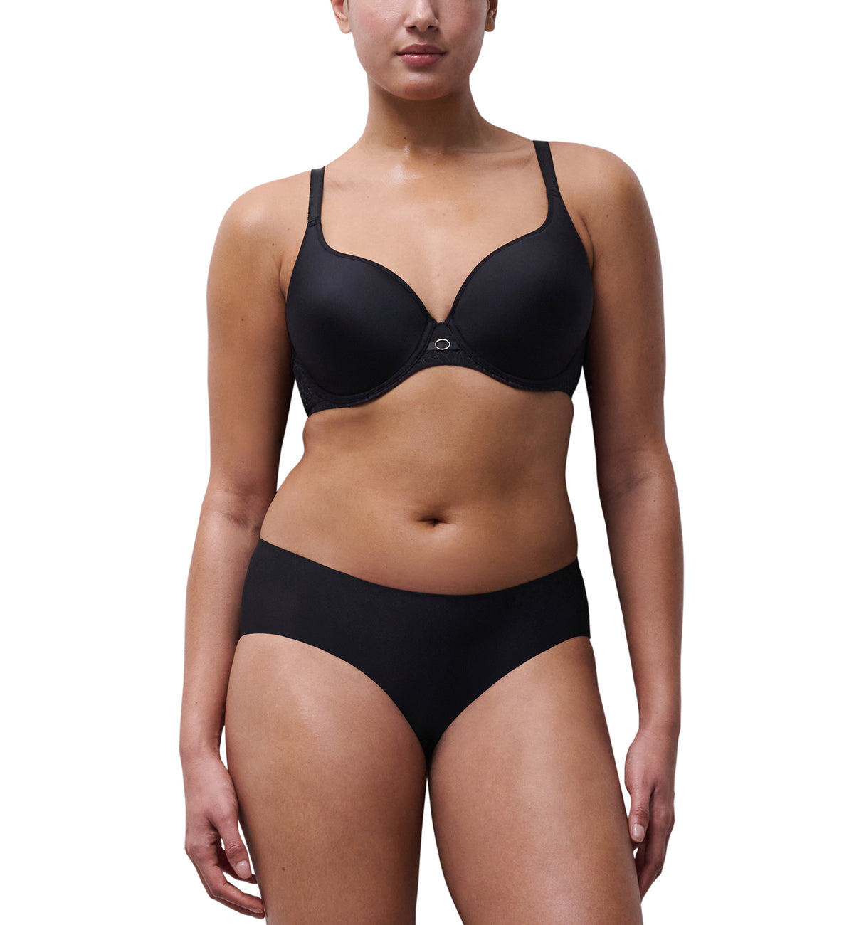 Chantelle Belle Sexy Solution Plunge Underwire Bra (C10INE),30D,Black - Black,30D