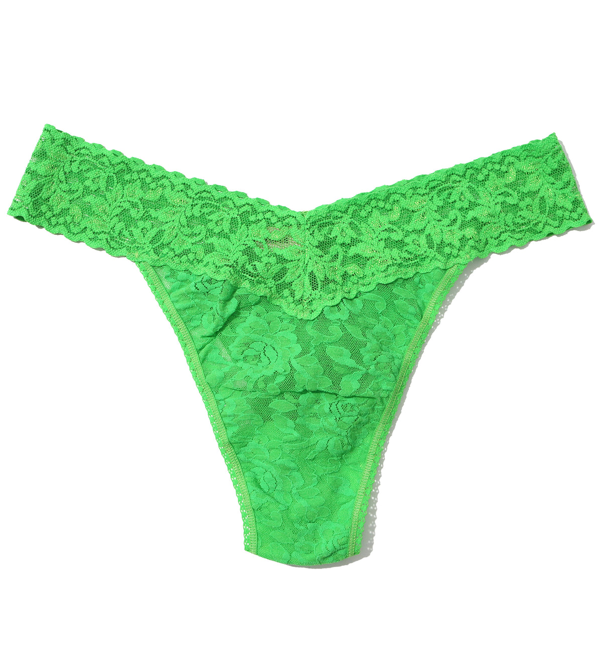 Hanky Panky Signature Lace Original Rise Thong (4811P),Four Leaf Clover - Four Leaf Clover,One Size