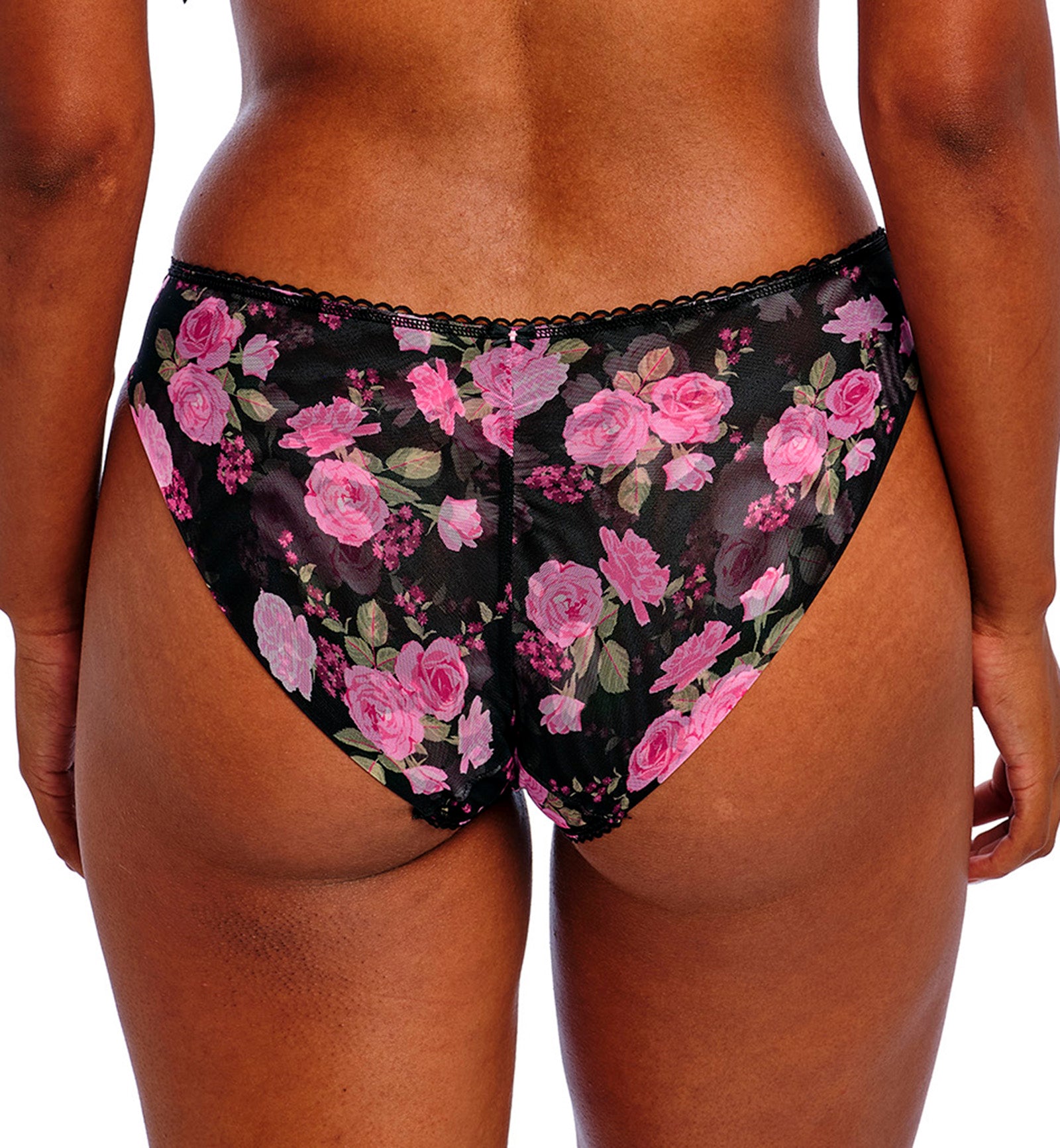 Freya Rose Blossom Brief Panty (402450),Small,Black Rose - Black Rose,Small