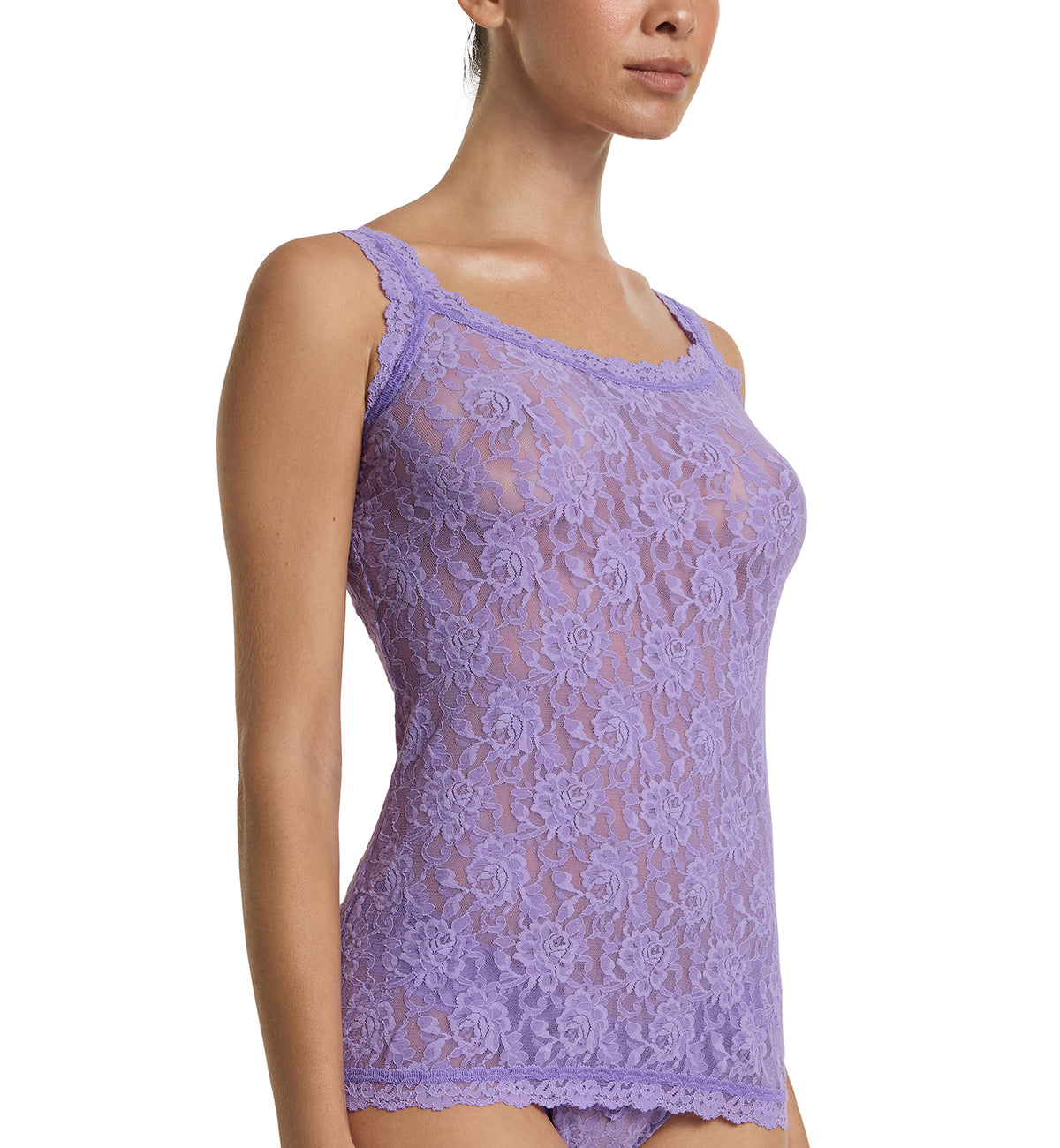Hanky Panky Signature Lace Unlined Camisole (1390LP),XS,Love Potion - Love Potion,XS