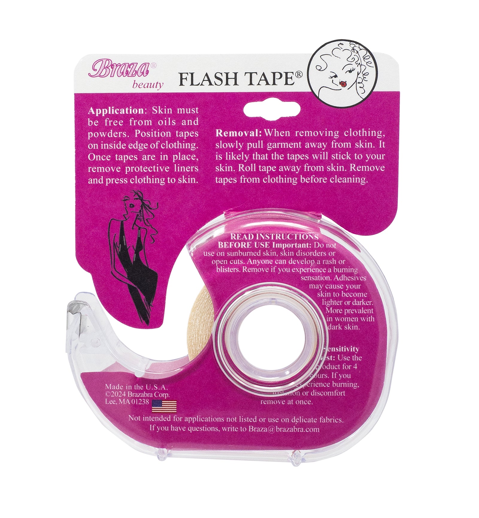 Braza Flash Tape - Clothing Adhesive Tape (1009) - Breakout Bras Braza Flash Tape - Clothing Adhesive Tape (1009) - Breakout Bras