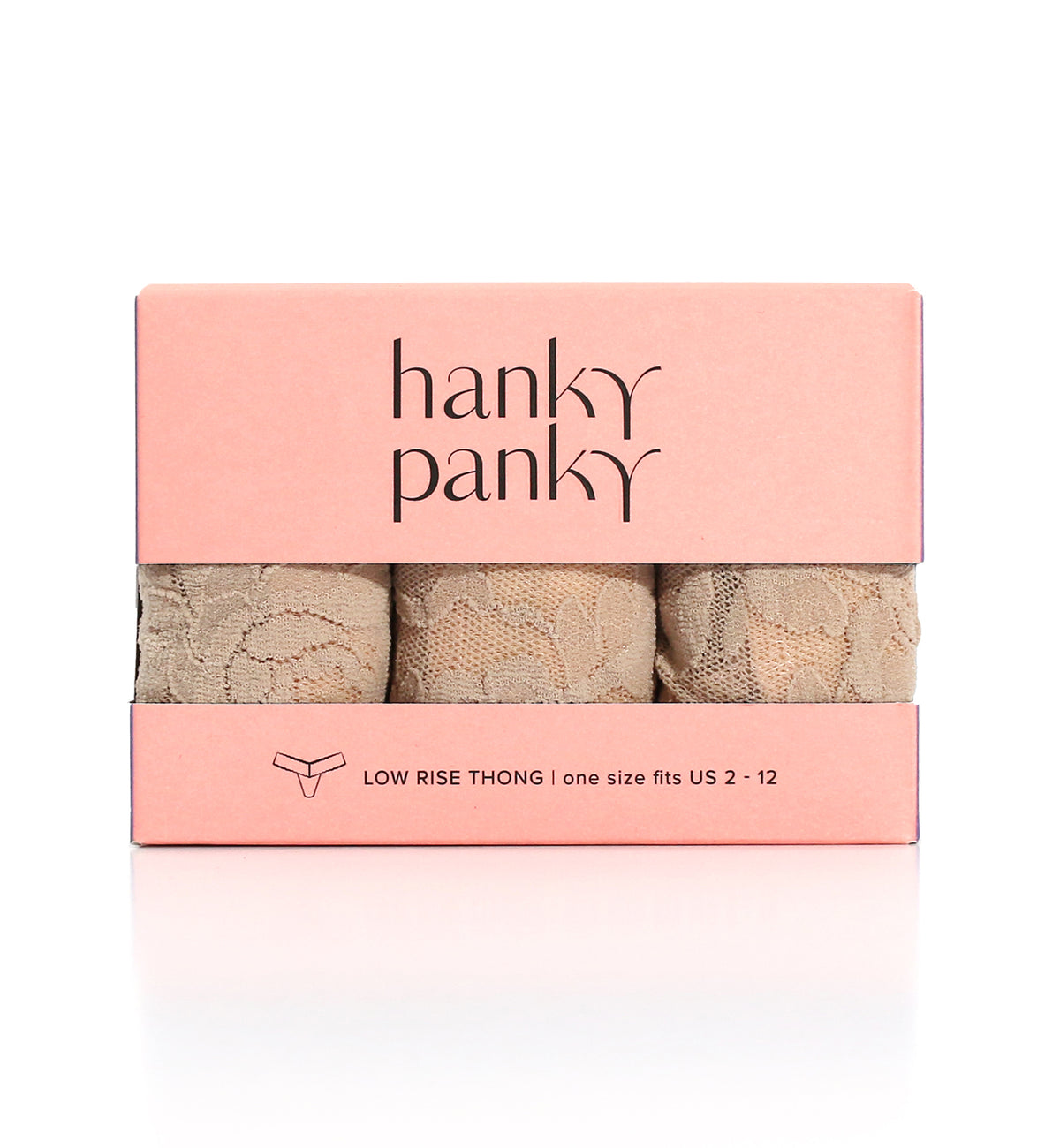 Hanky Panky 3-PACK Signature Lace Low Rise Thong (49113PK),All Chai - All Chai,One Size