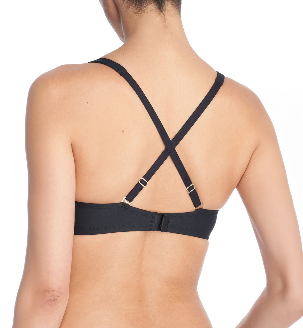 Natori Verge Convertible Plunge Contour Underwire Bra (722326),30D,Black - Black,30D