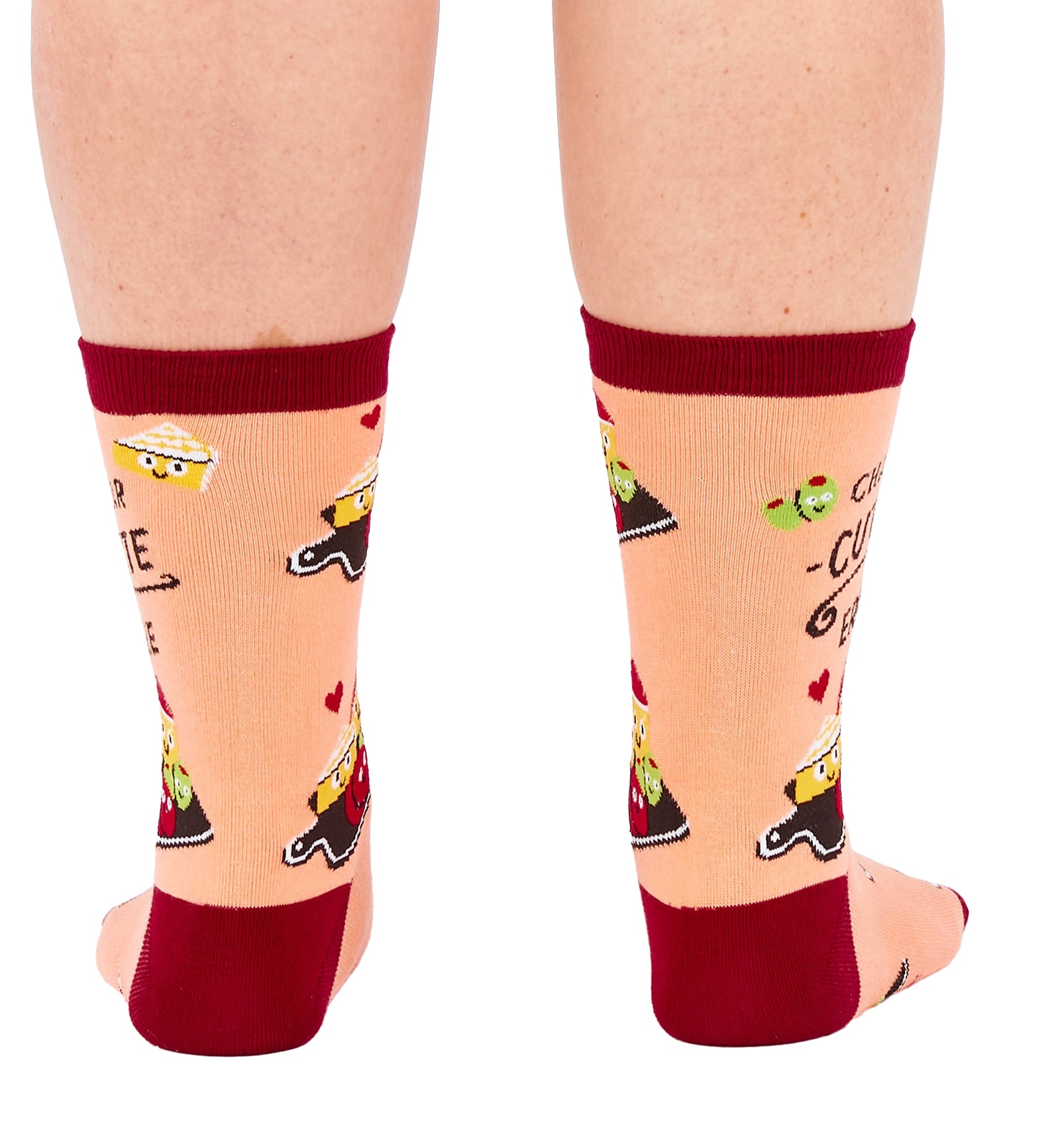 SOCK it to me Women's Crew Socks (W0534),Char-cute-erie - Char-cute-erie,One Size