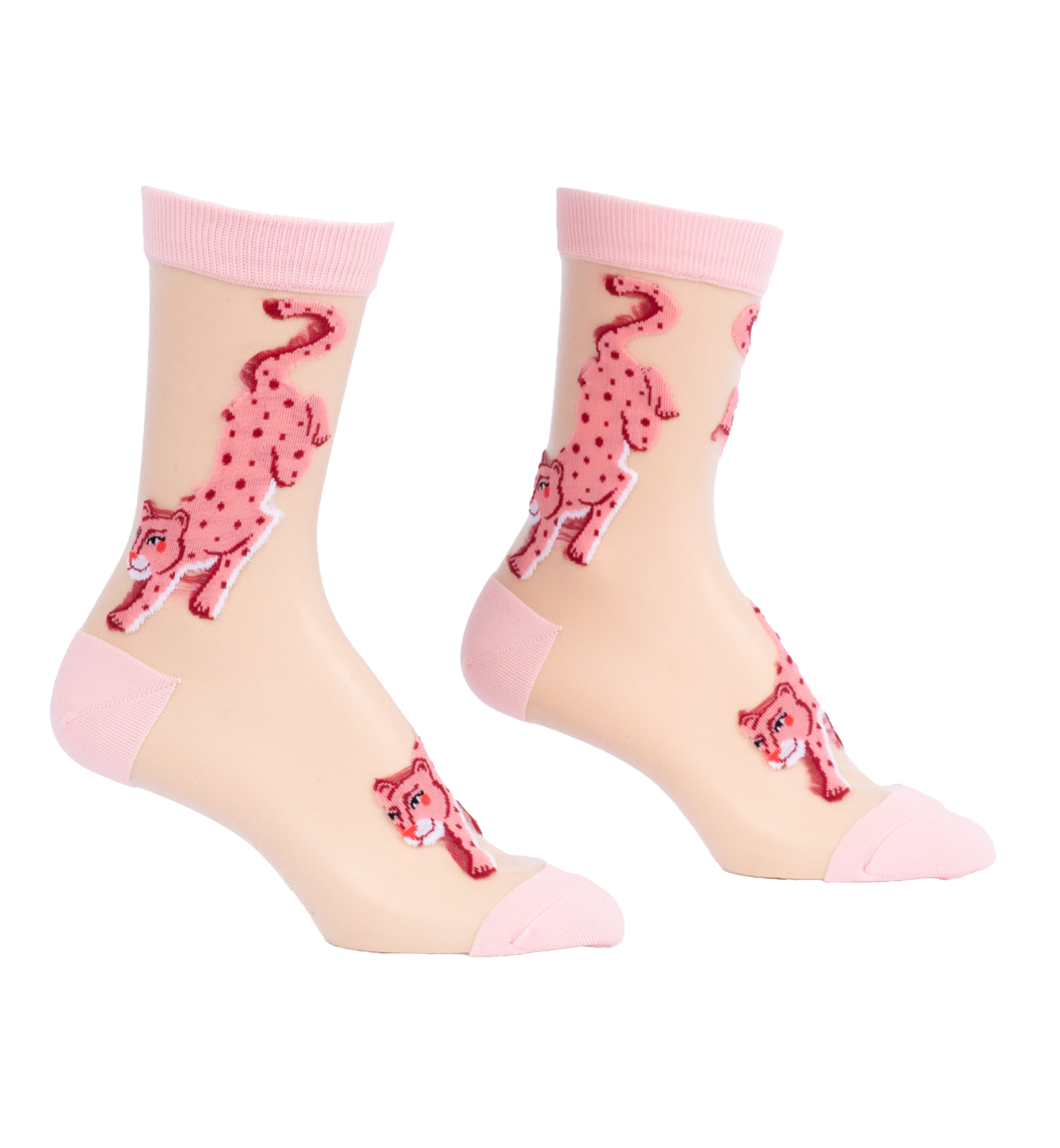 SOCK it to me Sheer Crew Socks (H0033),I've Been Spotted - I've Been Spotted,One Size