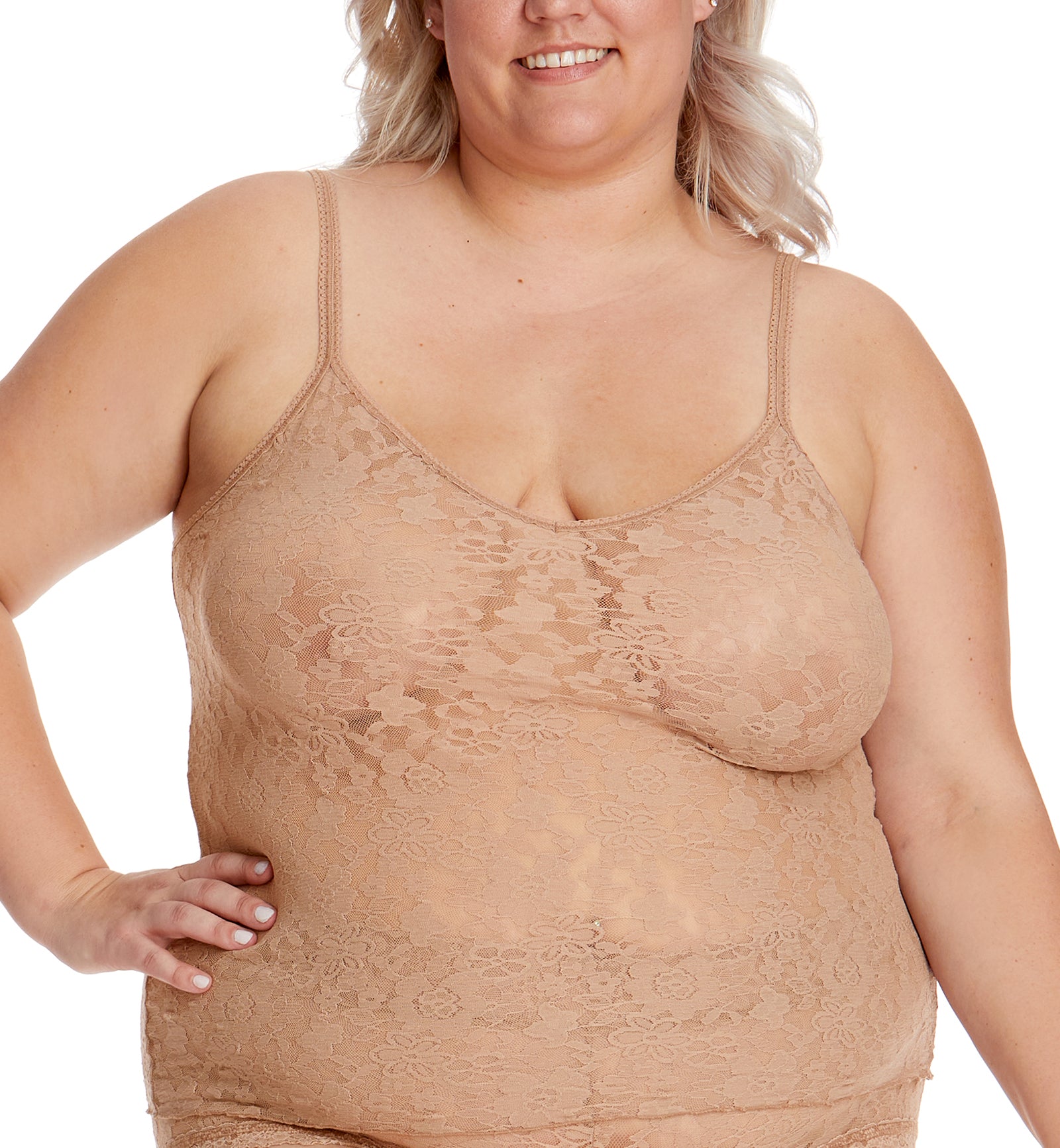Hanky Panky Daily Lace Camisole PLUS (774731X),1X,Taupe - Taupe,1X