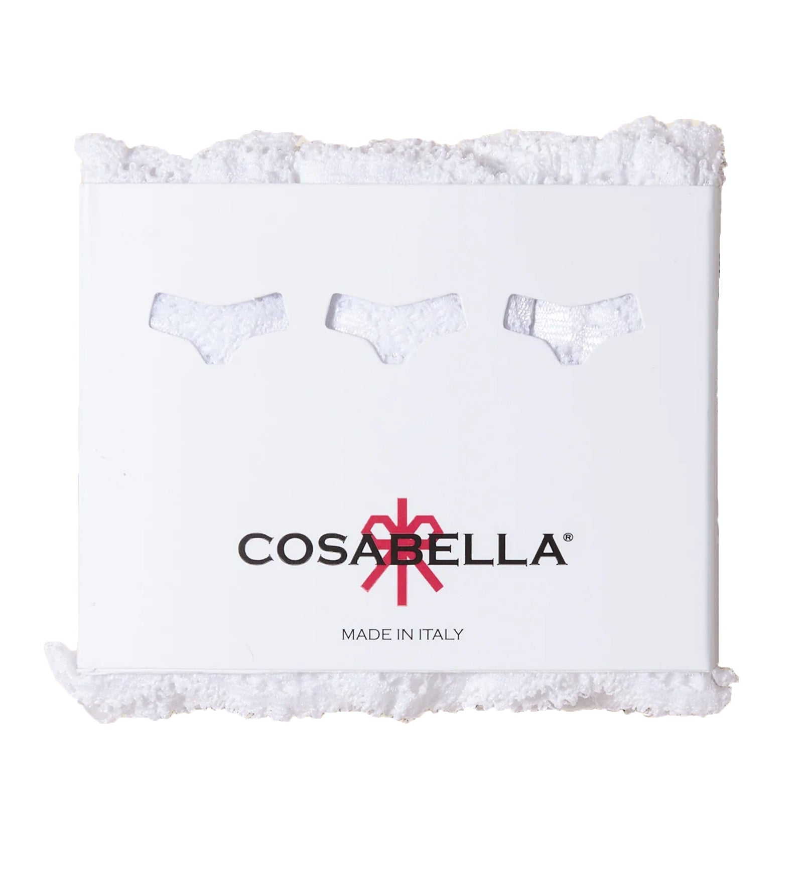 Cosabella NSN 3 PACK Cutie Low Rise Thongs (NSNPK0321),All White - All White,O/S