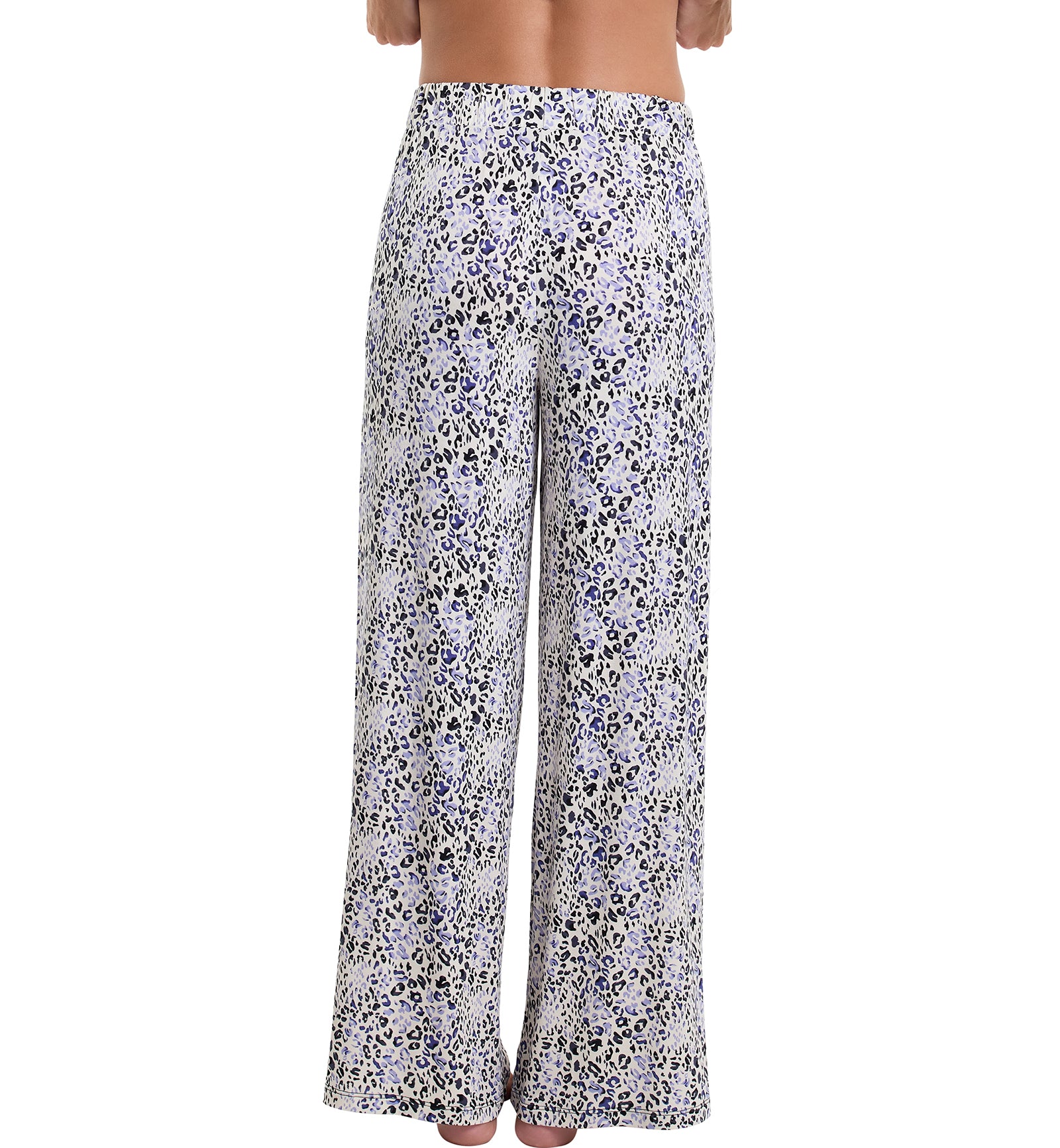 Hanky Panky Unwind Modal Drawstring Wide Leg Pant (63P552),XS,Spotted - Spotted,XS