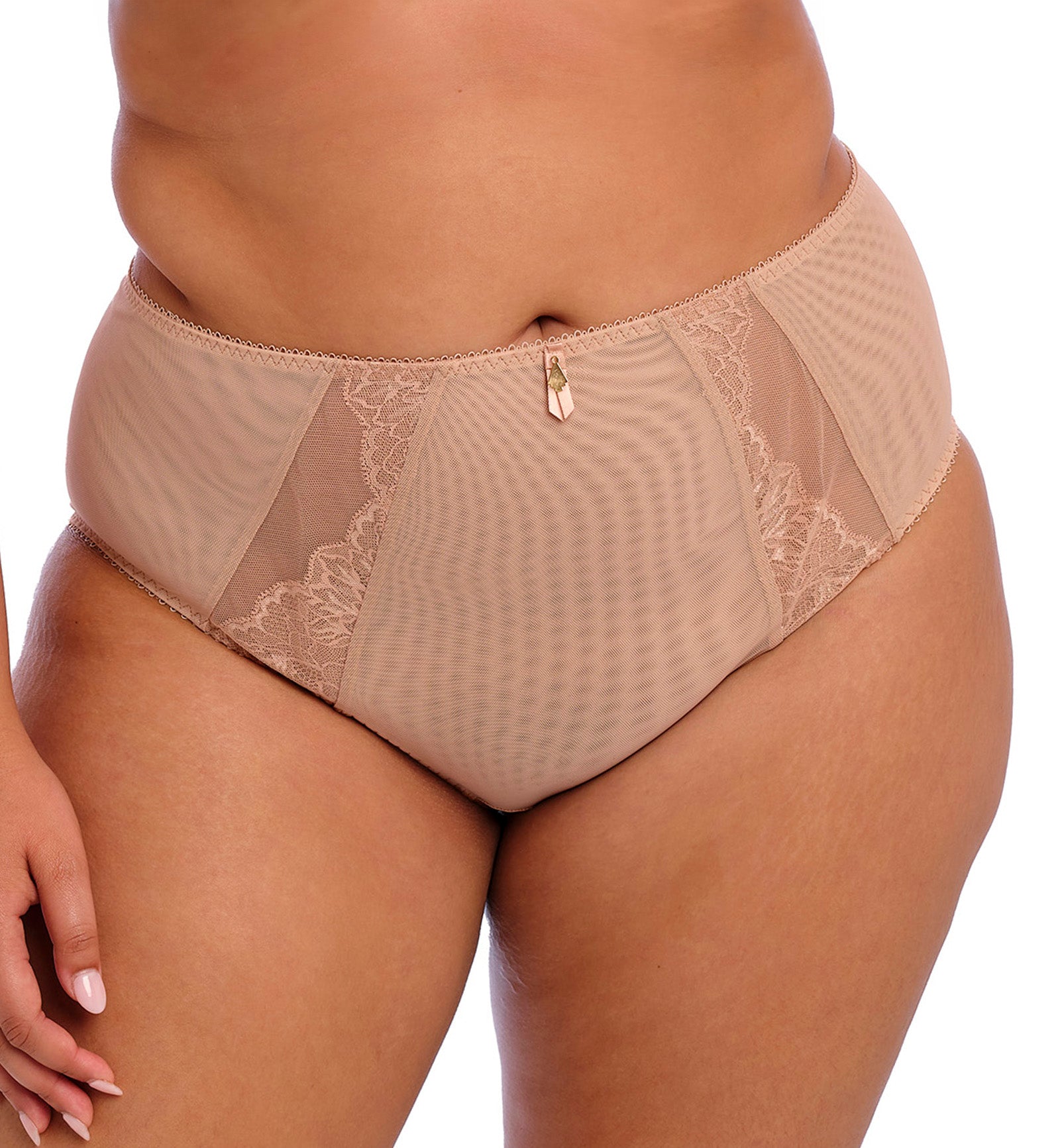 Elomi Cate Allure Full Panty Brief (302451),Medium,Sahara - Sahara,Medium