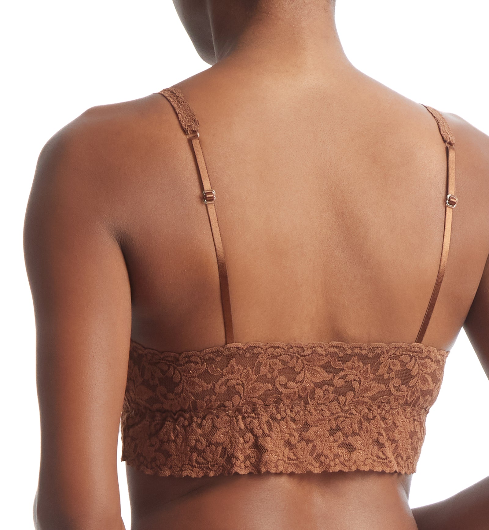 Hanky Panky V-Neck Retro Bralette (9K7272),XS,Macchiato - Macchiato,XS