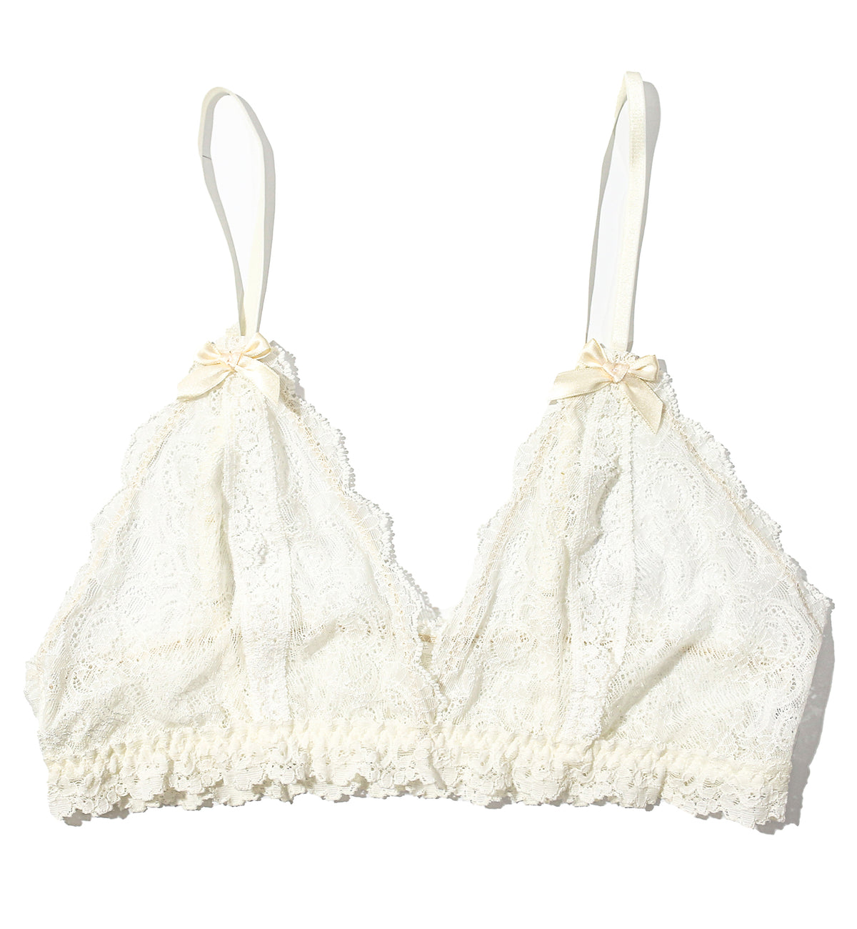 Hanky Panky &oh Luxe Lace Open Bralette (977901),Small,Ivory - Ivory,Small