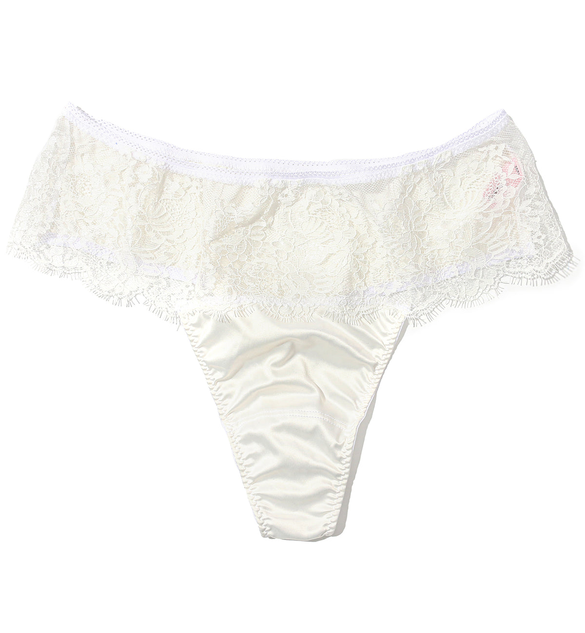 Hanky Panky Bridal Happily Ever After Retro Thong (4R1931),XS,Light Ivory - Light Ivory,XS