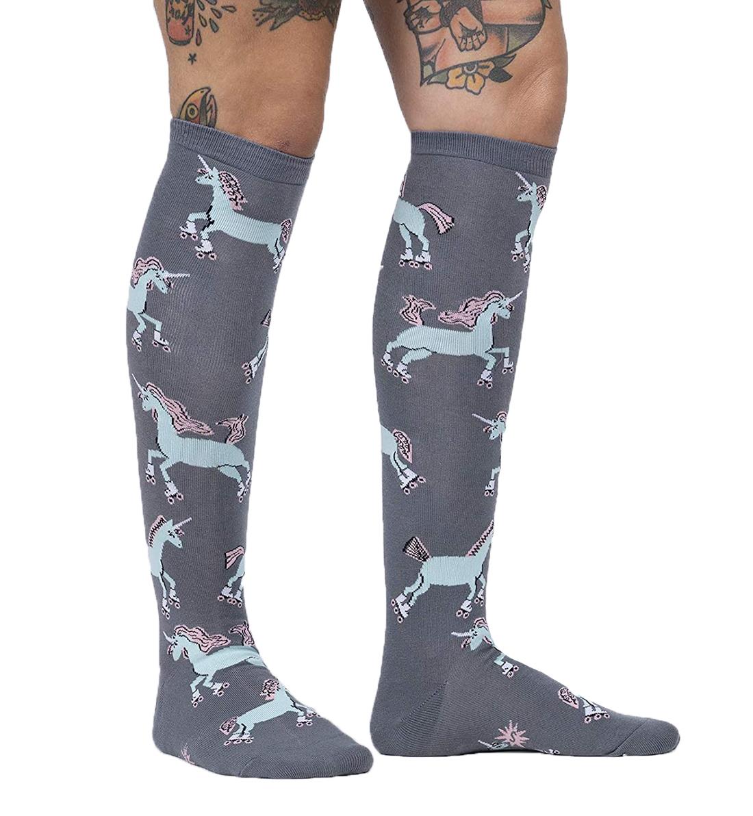 SOCK it to me Unisex Knee High Socks (f0543),Rolling With My Ponies - Rolling With My Ponies,One Size