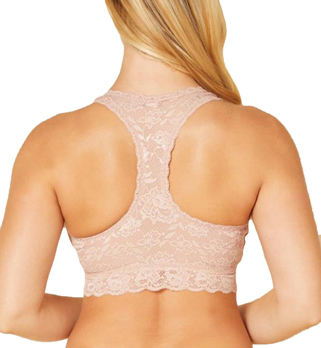 Cosabella Never Say Never CURVY Racie Racerback Bralette (NEVER1355),Petite,Mandorla - Mandorla,Petite